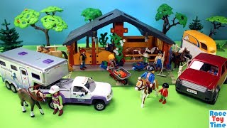 Playmobil Country Horse Farm 6926 Toy Unboxing  Build a Horse Farm [upl. by Nitsug177]