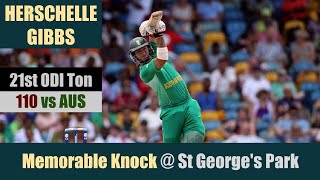 HERSCHELLE GIBBS  21st ODI Ton  110  Gqeberha  4th ODI  AUSTRALIA tour of SOUTH AFRICA 2009 [upl. by Lucais]