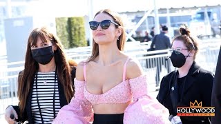 Pam amp Tommy Lily James at Spirit Awards in Santa Monica [upl. by Eynttirb]