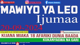 MAWIO YA 20 09 2024 KIJANA MIAKA 18 AFARIKI BAADA YA KUKANYAGWA NA GARI ALIYOKUWA AMEPANDA [upl. by Obel]