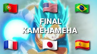 FINAL KAMEHAMEHA IN 6 DIFFERENT LANGUAGES  VEGETTO VS ZAMASU [upl. by Aubrey606]