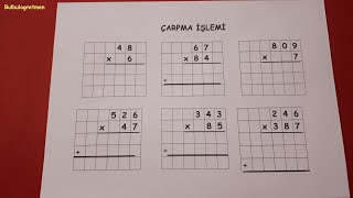 4sınıf çarpma işlemi ve problemler Bulbulogretmen 4sınıf matematik çarpma keşfet [upl. by Low545]