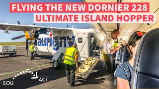 Aurigny Dornier 228NG TRIP REPORT  Southampton to Alderney [upl. by Brothers]