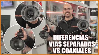 DIFERENCIAS básicas altavoces VÍAS SEPARADAS y COAXIALES  Tamscar Audio [upl. by Ellinnet92]