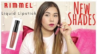 Rimmel Stay Matte Liquid Lipstick Swatches amp Review  13 Days of Liquid Lipstick [upl. by Alyac]