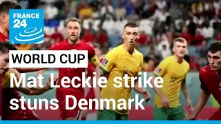 World Cup Leckie strike sends Australia through • FRANCE 24 English [upl. by Lennox]