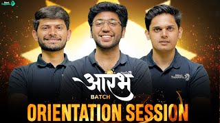 Live Orientation Session  AARAMBH Batch 🔥  Class 10th Indias Most Powerful Batch  Next Toppers [upl. by Jillana]