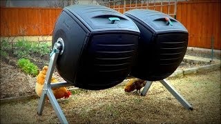 Composting with the Lifetime Dual Compost Tumbler to Enrich the Soil Organically [upl. by Qulllon629]