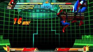 MvC3 SpiderMan  Combo 07  Spider Sickness [upl. by Ming]