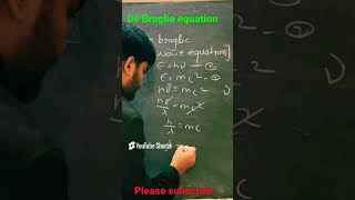 De Broglie equation class 12th physics cbse maths physicswallah education [upl. by Nile595]