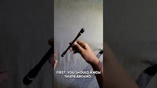 EXTENDED THUMB AROUND✍️🌪 Pen spinning tutorialshorts [upl. by Enohpets]