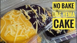 No Bake Ube Yema Cake  2n1 cake  No oven cake  Chiffon cake Steamed Cake [upl. by Aoniak]