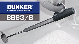 Bunker BB83B Barre Antivol pour Voiture VolantPédale Extensible Universel verrou dinclinaison [upl. by Featherstone]