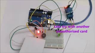 Arduino RFID Door Lock [upl. by Wilinski]