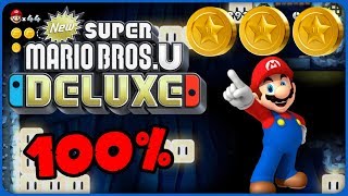 64 Light Blocks Dark Tower ❤️ New Super Mario Bros U Deluxe ❤️ 100 All Star Coins [upl. by Larrabee]