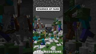 Minecraft Mob Spawner XP Farm minecraft shorts [upl. by Lleon]