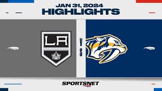 NHL Highlights  Kings vs Predators  January 31 2024 [upl. by Idona]