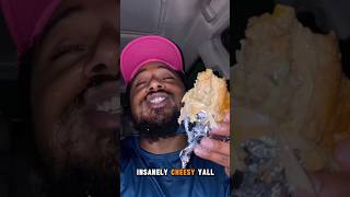 The first ever to put APPLE CIDER Vinegar on a Chopped Cheese  🤯 shorts food mukbang [upl. by Nirihs]