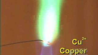 Flame Tests of Metal Ions With Labels [upl. by Marriott]