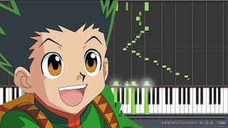 Departure  Hunter x Hunter 2011 ハンターハンター Opening Piano Synthesia [upl. by Xirdnek]