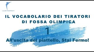 Il vocabolario dei Tiratori di Fossa Olimpica 1 Alluscita del Piattello Stai Fermo [upl. by Chaffin102]