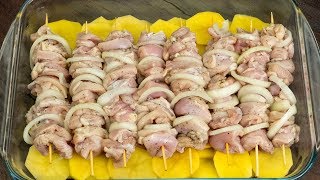 Brochettes de poulet avec des pommes de terre au four parfaite pour la saison froide SavoureuxTV [upl. by Inverson]