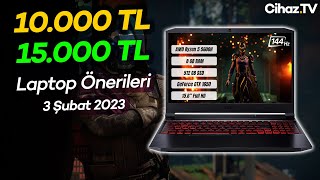 10000 TL  15000 TL Arası Laptop Önerileri 3 Şubat 2023 [upl. by Aivle]