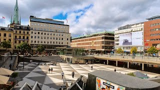 Stockholm Centre Walk Kungsträdgården Sergels Torg Drottninggatan and Hötorget August 2023 [upl. by Nunnery832]