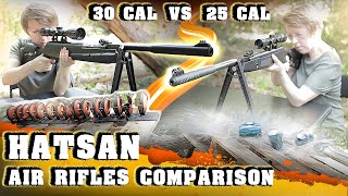 HATSAN Mod 130S Vortex 30 Cal VS Edge Vortex Combo 25 Cal  AIR RIFLES REVIEW  TARGET TEST [upl. by Philippe]