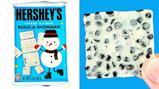 HERSHEYS COOKIES N CREME BUILDASNOWMAN  Lets See Whats Inside [upl. by Annayad]