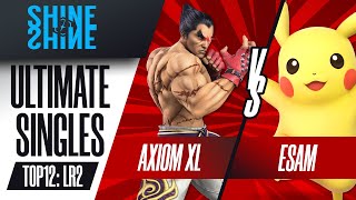 Axiom XL vs ESAM  Ultimate Singles Top 12 Losers Round 2  Shine 2022  Kazuya vs Pikachu [upl. by Noroj870]