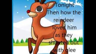 Rudolph The Red Nosed Reindeer Lyrics [upl. by Nonnel512]