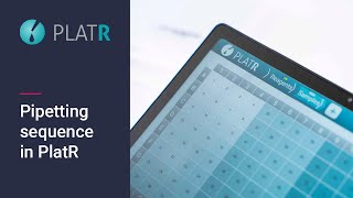 Setting up pipetting sequence and multichannel pipette mode  Pipetting Aid PlatR [upl. by Rudolfo]