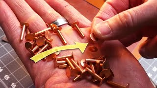 Copper Rivets My Favorite Tools and Technique for Success [upl. by Gage]