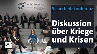 Sicherheitskonferenz Diskussion über Kriege und Krisen  BR24 [upl. by Kcirddes]