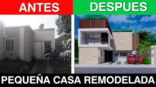 Infonavit CASA REMODELADA 8X12mts ¡CONOCE COMO SERÁ EN 2024 [upl. by Tillman]