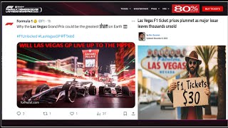 Formula One Crisis As Fans Desert Las Vegas GP F1 Tickets Unsold amp Hotels Vacant f1 lasvegasgp [upl. by Delaine]