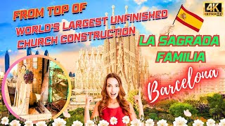 Unfinished La Sagrada Familia The Worlds Tallest Church Barcelona Spain [upl. by Anselme]