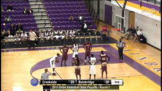 Boys Basketball  Creekside vs Bainbridge [upl. by Staffan670]