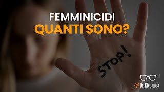 Femminicidi quanti sono [upl. by Orsino765]