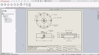 SolidWorks Sheets Drawing Views and Dimensioning [upl. by Pigeon]