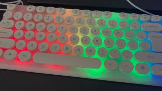 FIVE BELOW 5 KEYBOARD LED WHITE UNBOXING  REVIEW [upl. by Phina354]