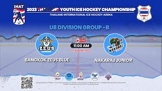 Bangkok Zeus Blue VS Nakaraj Junior  Thailand Youth Ice Hockey Championship 2023  U8 Div Game 9 [upl. by Kumler]