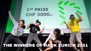 The Winners of HackZurich 2021 are Thunderstroke [upl. by Notyalk290]