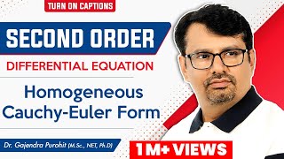 Homogeneous cauchyeuler Second Order Differential Equations By GP Sir [upl. by Leirua]