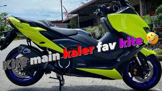 Tmax 560 lime yellow special effect ✅  nak repaint bike kasi hallo ok ☎️ [upl. by Lauter]