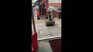 unpaid labourer destroys Travelodge with a digger  view from inside [upl. by Demah474]