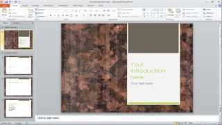 How to change the slide backgrounds in PowerPoint [upl. by Oenire435]