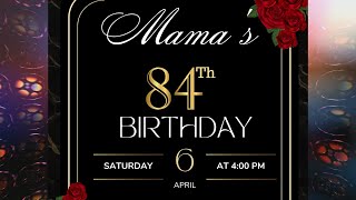 Mamas 84th Birthday Celebration April 6 2024 at Marleys Place Boscobel St Mary [upl. by Persons]