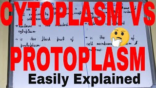 Cytoplasm vs ProtoplasmDifference between cytoplasm and protoplasmCytoplasm and protoplasm [upl. by Yojal]